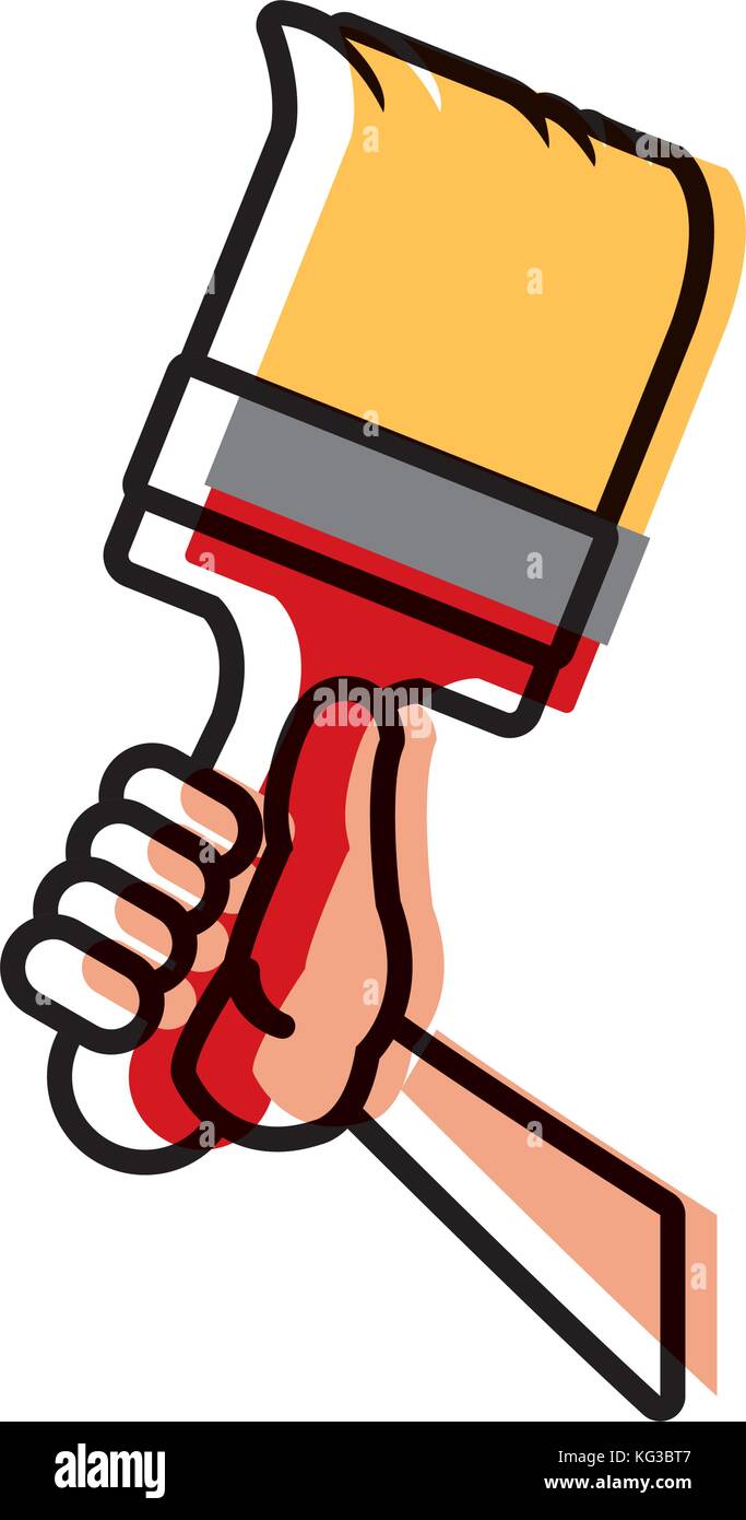 Paint brush construction Stock Vector Image & Art - Alamy