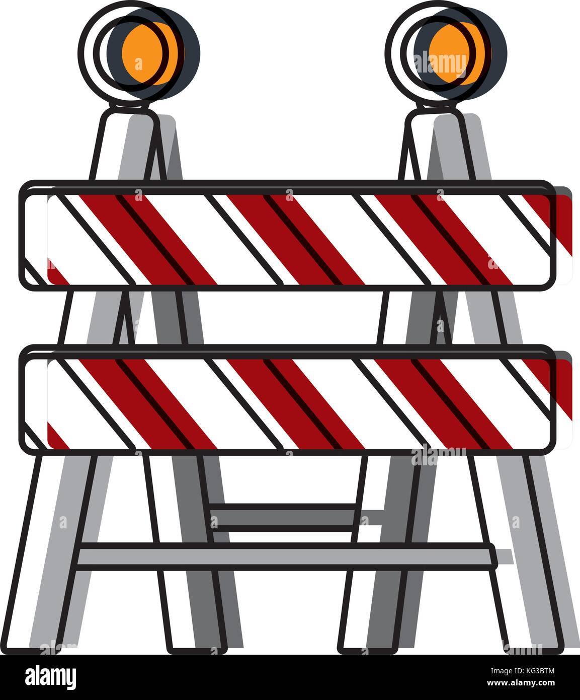 Construction barrier isolated Stock Vector Image & Art - Alamy