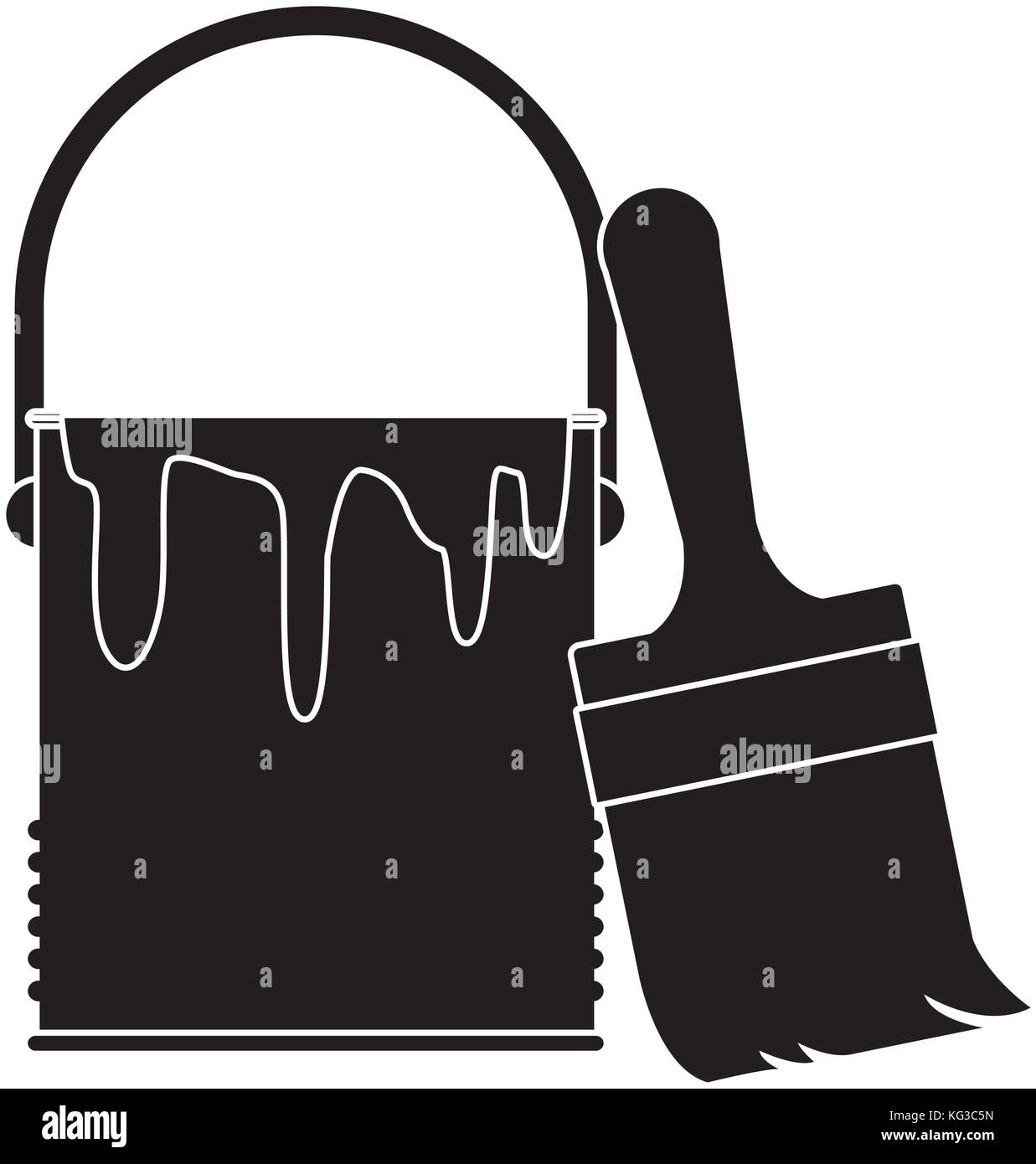 Paint bucket isolated Stock Vector Image & Art - Alamy