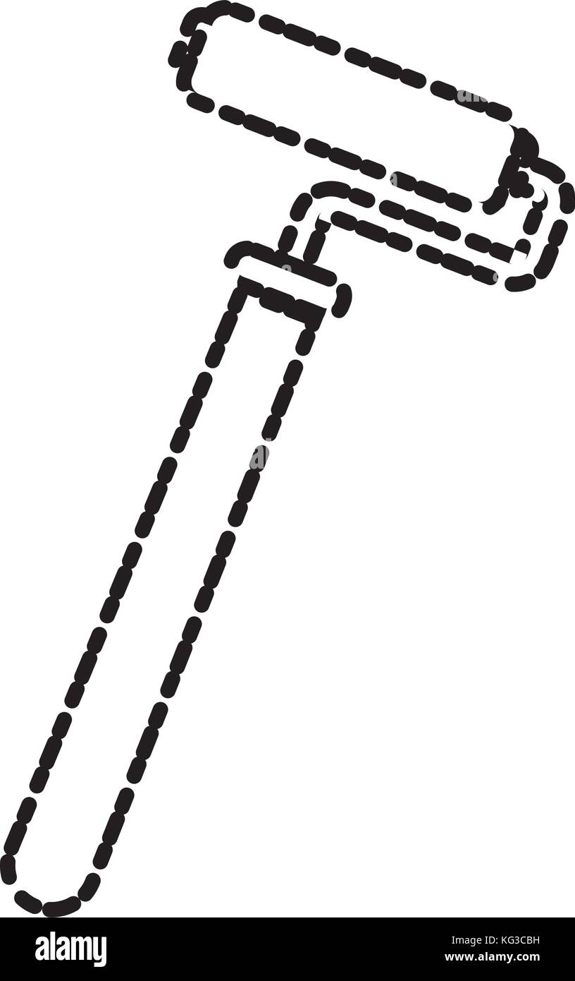 Rolling paint brush Stock Vector Image & Art Alamy