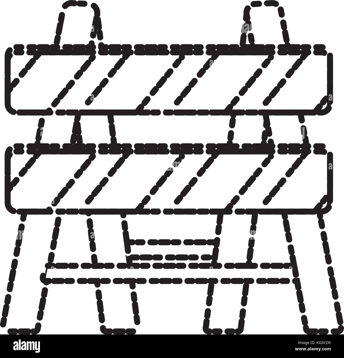Construction barrier isolated Stock Vector Image & Art - Alamy