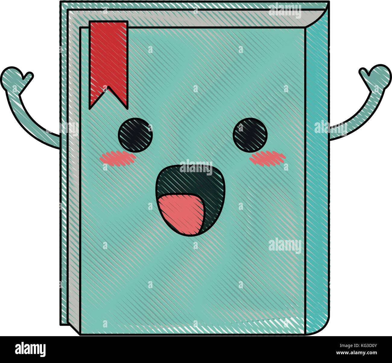 book happy cartoon character icon image Stock Vector Image & Art - Alamy