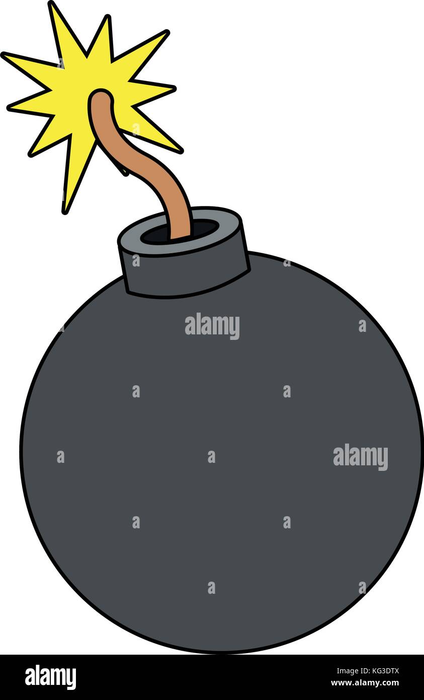 Round bomb explosive Stock Vector Image & Art - Alamy