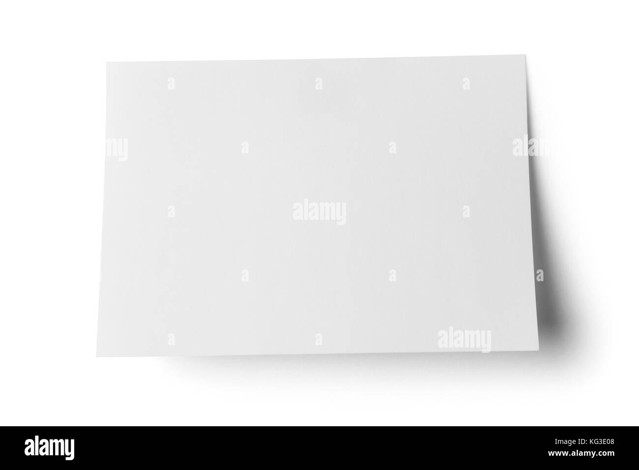 A blank sticky note, isolated on white. clipping path included Stock Photo