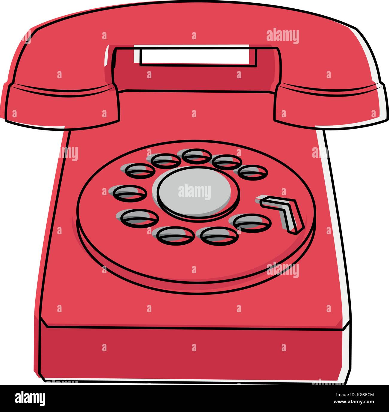 Vintage telephone isolated Stock Vector Image & Art - Alamy