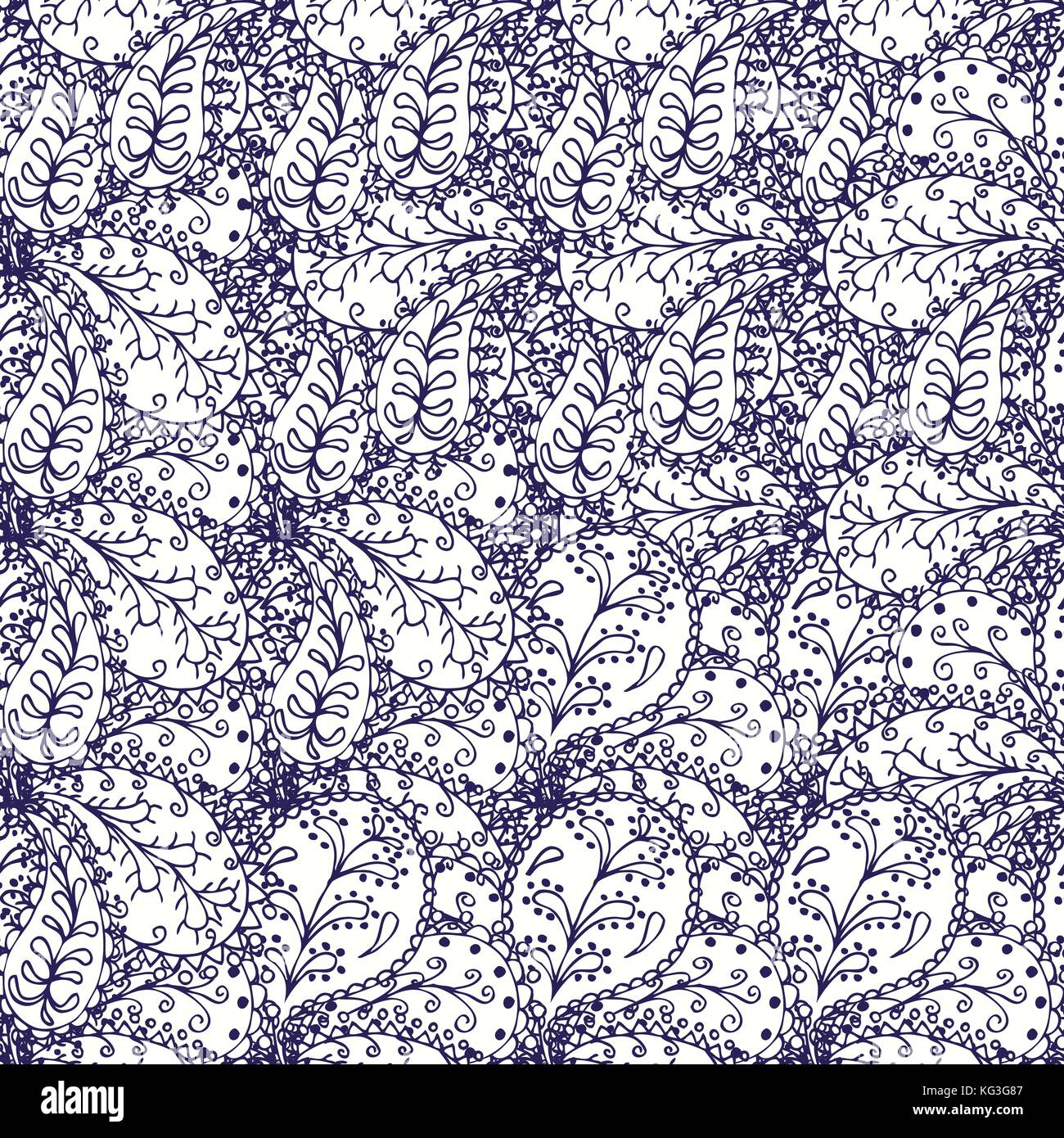 Blue seamless pattern. Design for dutch tile, background, textile Stock ...