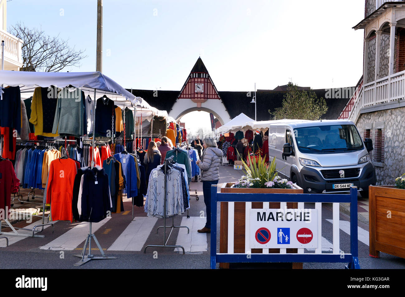 Grand Marché Le Touquet Paris Plage, PasdeCalais HautsdeFrance France Stock Photo