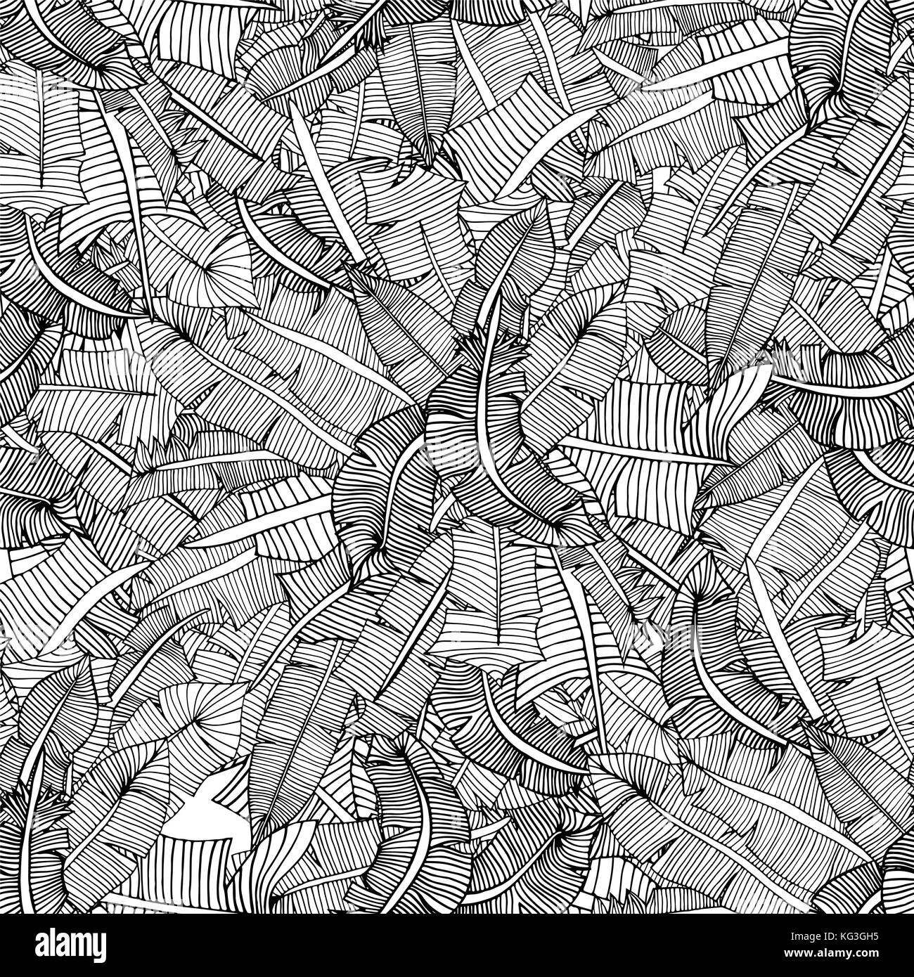 Vintage seamless pattern with hand-drawn feathers. Vector illustration ...