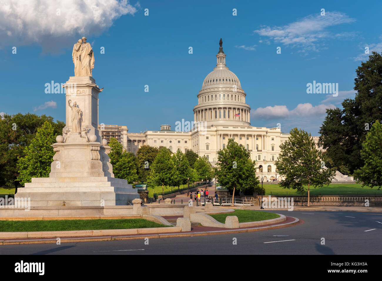 US Capitol Building at sunny day Washington DC United States Stock