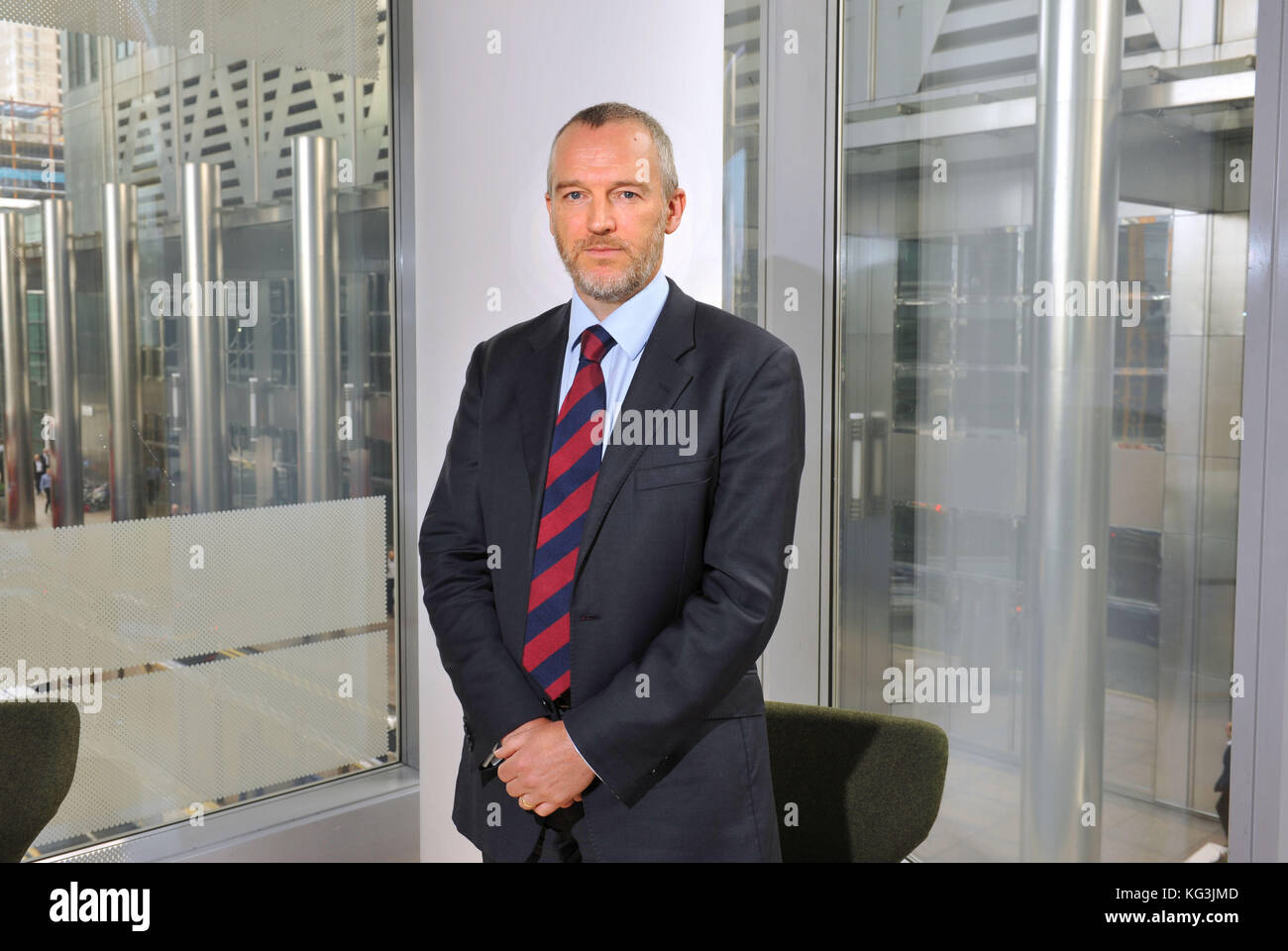 Rory Percival, Investment Department Services at the FSA [Financial Services Authority] photographed at their offices in Canary Wharf. Photo by Michae Stock Photo