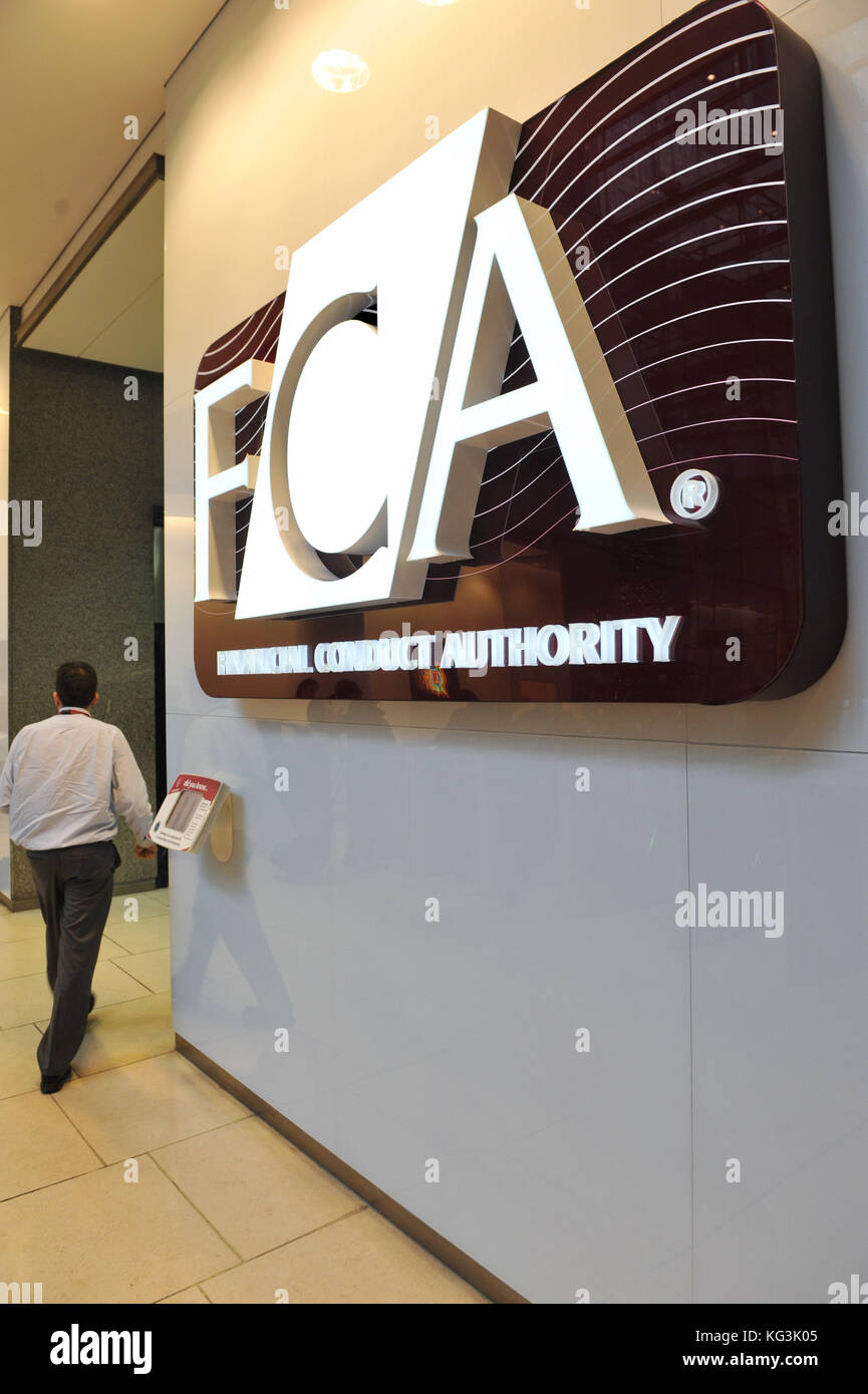 Financial Conduct Authority [FCA] offices in Canary Wharf, London. Photo by Michael Walter/Troika Stock Photo