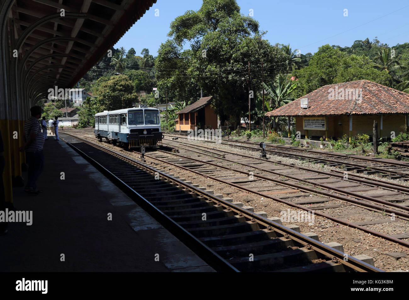 Peradeniya Junction Station Kandy Central Province Sri Lanka Rail Bus Stock Photo