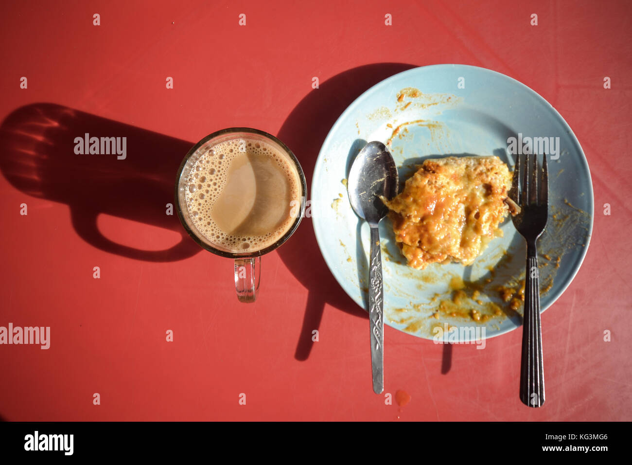 Malaysia Breakfast Roti Canai Stock Photo