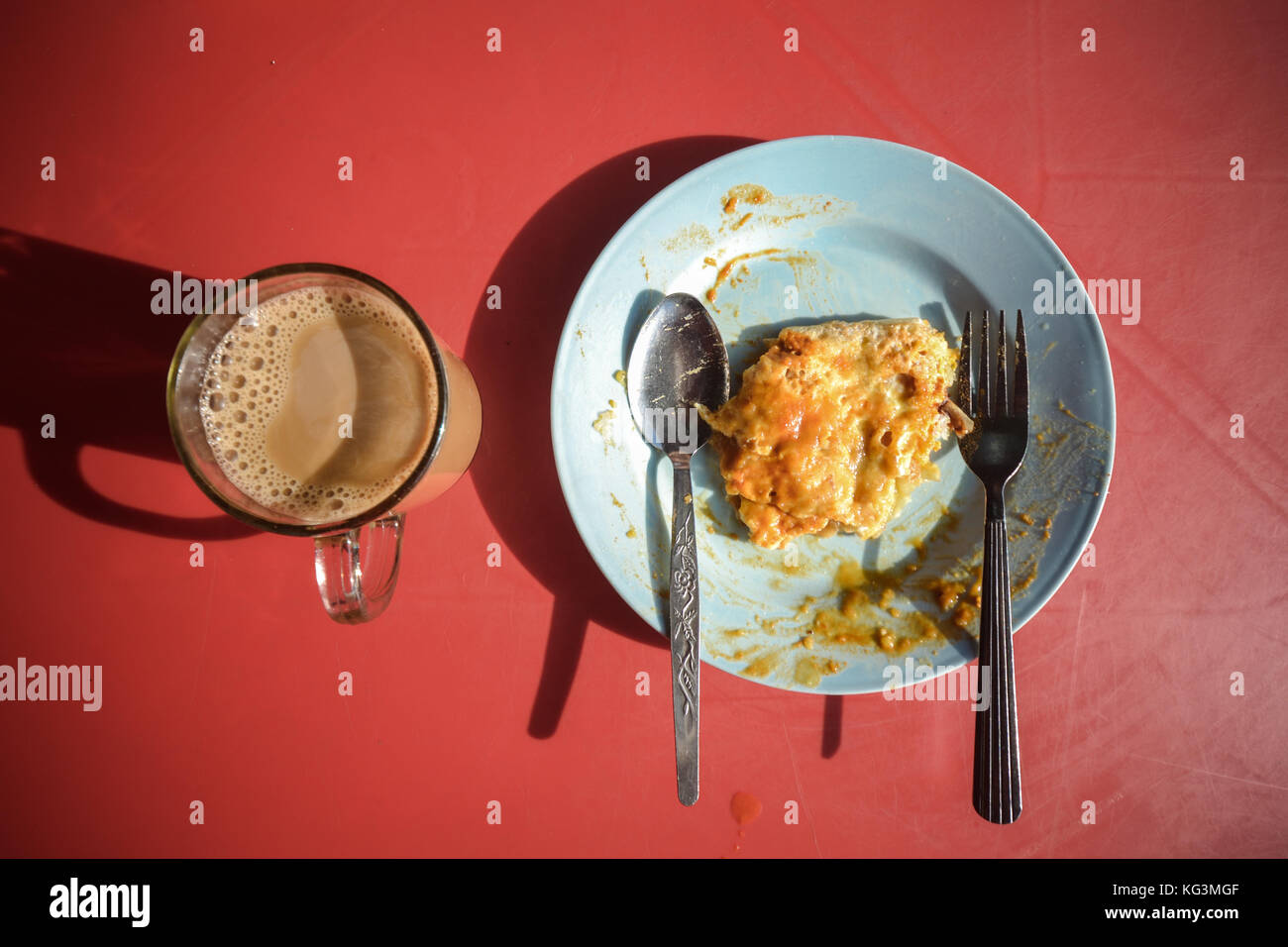 Malaysia Breakfast Roti Canai Stock Photo