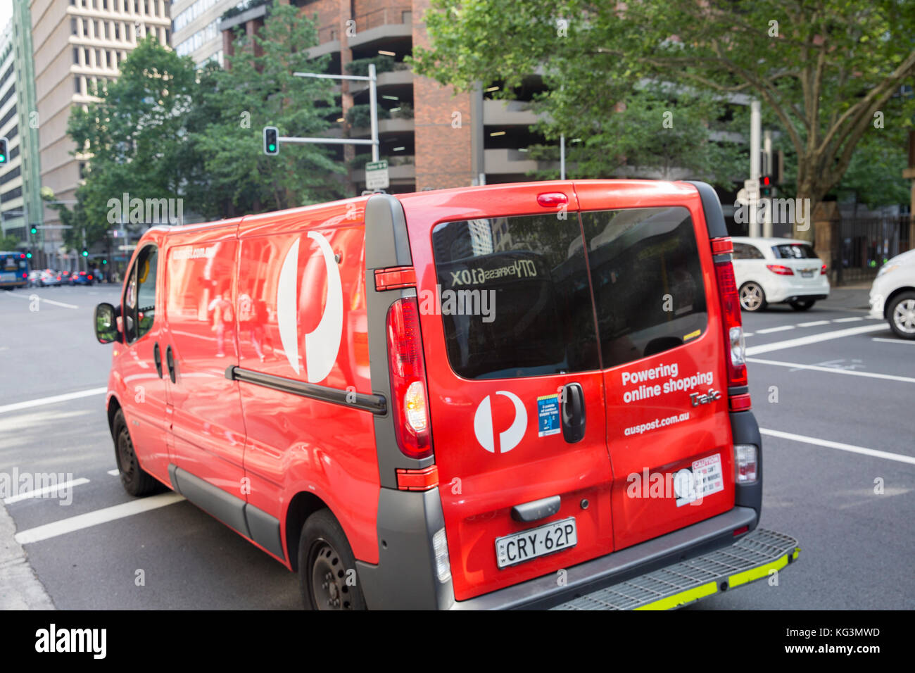 Australia delivery van for letters and mail, Sydney,Australia Stock Photo