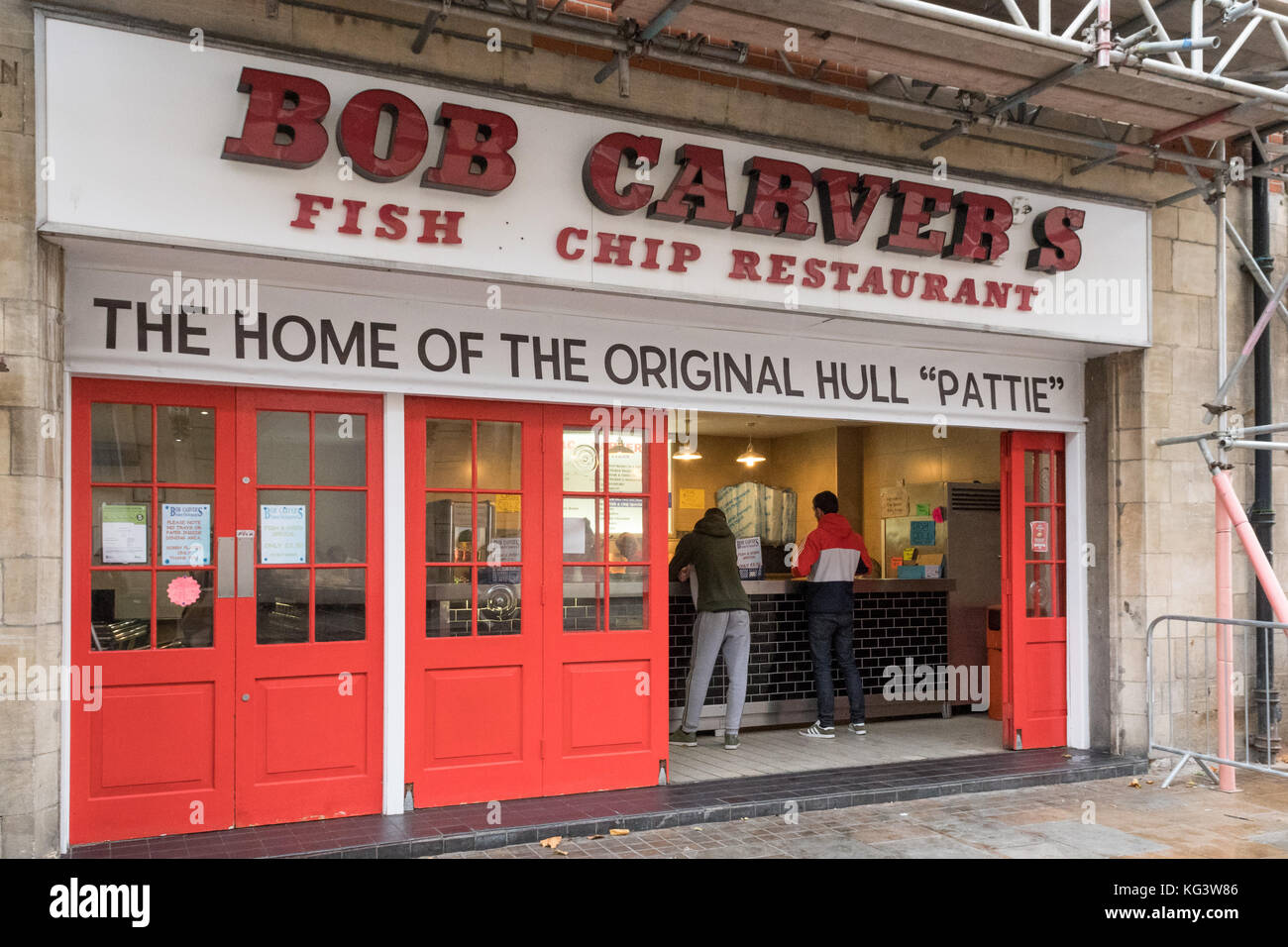Bob Carver's Fish and Chip Restaurant, Hull, England, UK Stock Photo