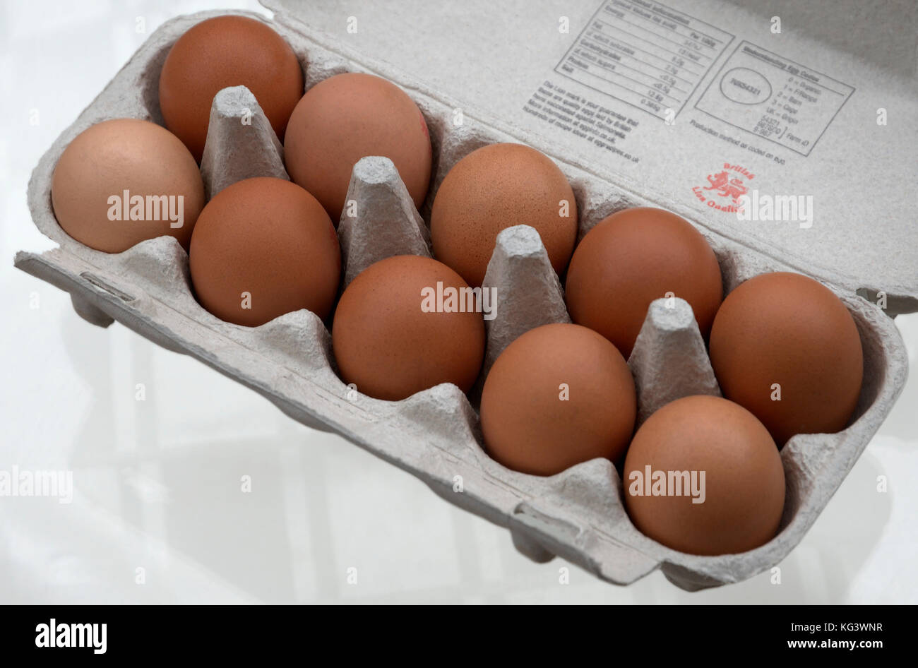Brown Eggs Stock Photo
