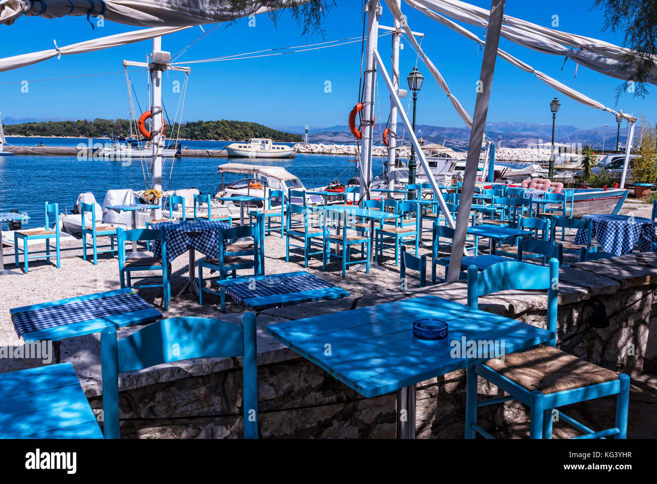 The Port and Harbour at Kerkyra FCorfu,greece Stock Photo