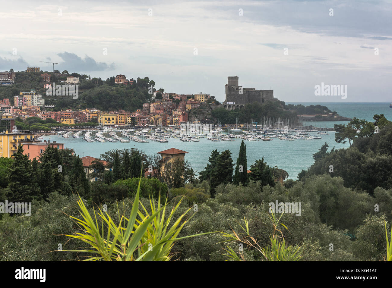 The Gulf of Poets in Lerici, Italy Stock Photo