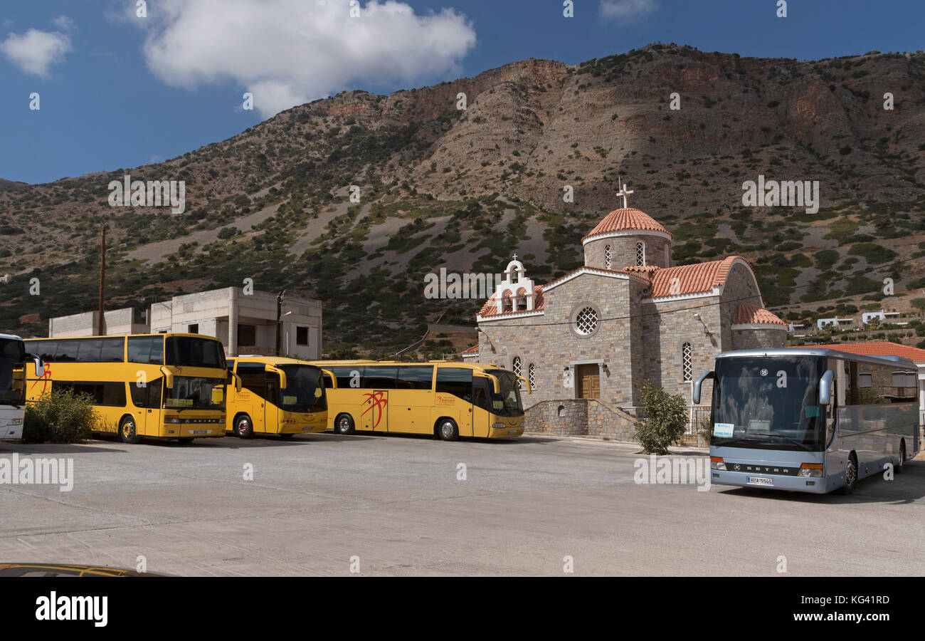 Greece tourist bus landscape hi-res stock photography and images - Alamy