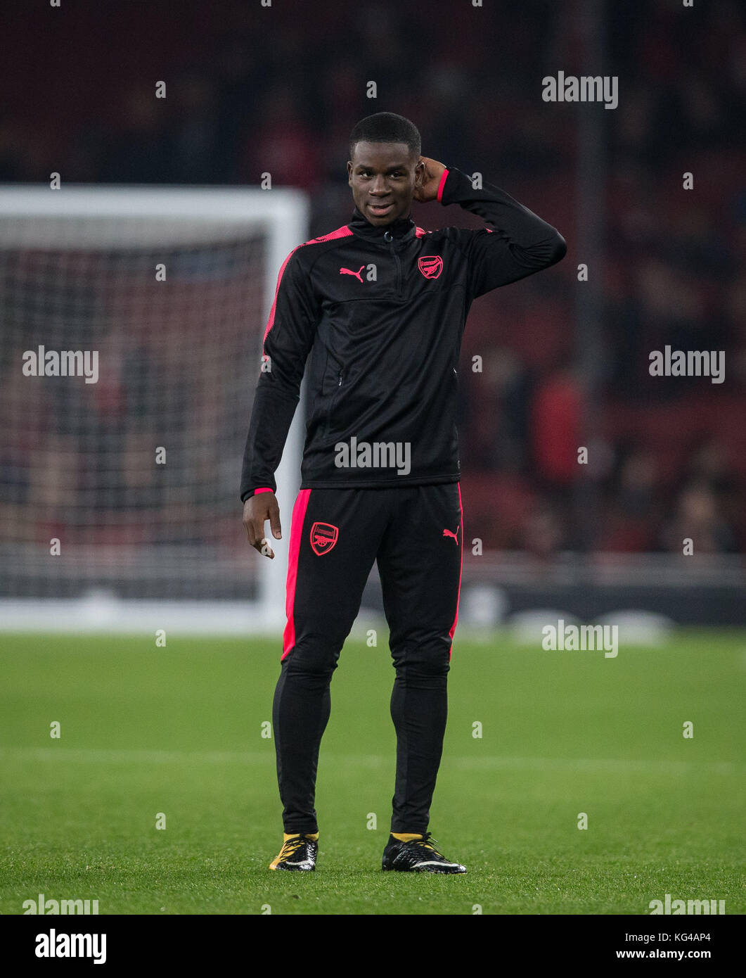 London, UK. 02nd Nov, 2017. Jordi Osei-Tutu of Arsenal ahead of the UEFA Europa League group stage match between Arsenal and FC Red Star Belgrade at the Emirates Stadium, London, England on 2 November 2017. Photo by PRiME Media Images. Credit: Andrew Rowland/Alamy Live News Stock Photo