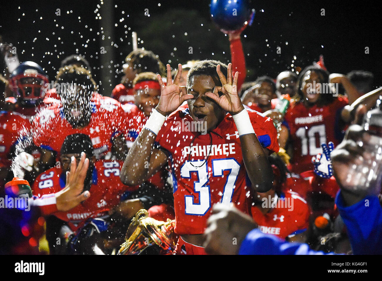 Belle Glade, Florida, USA. 3rd Nov, 2017. Pahokee defensive back Misler