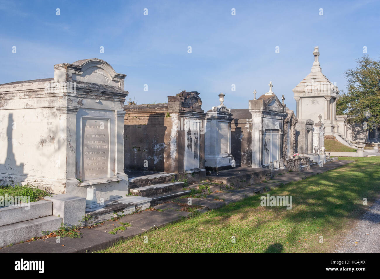 Classical colonial French cemetery in New Orleans, Louisiana Stock ...