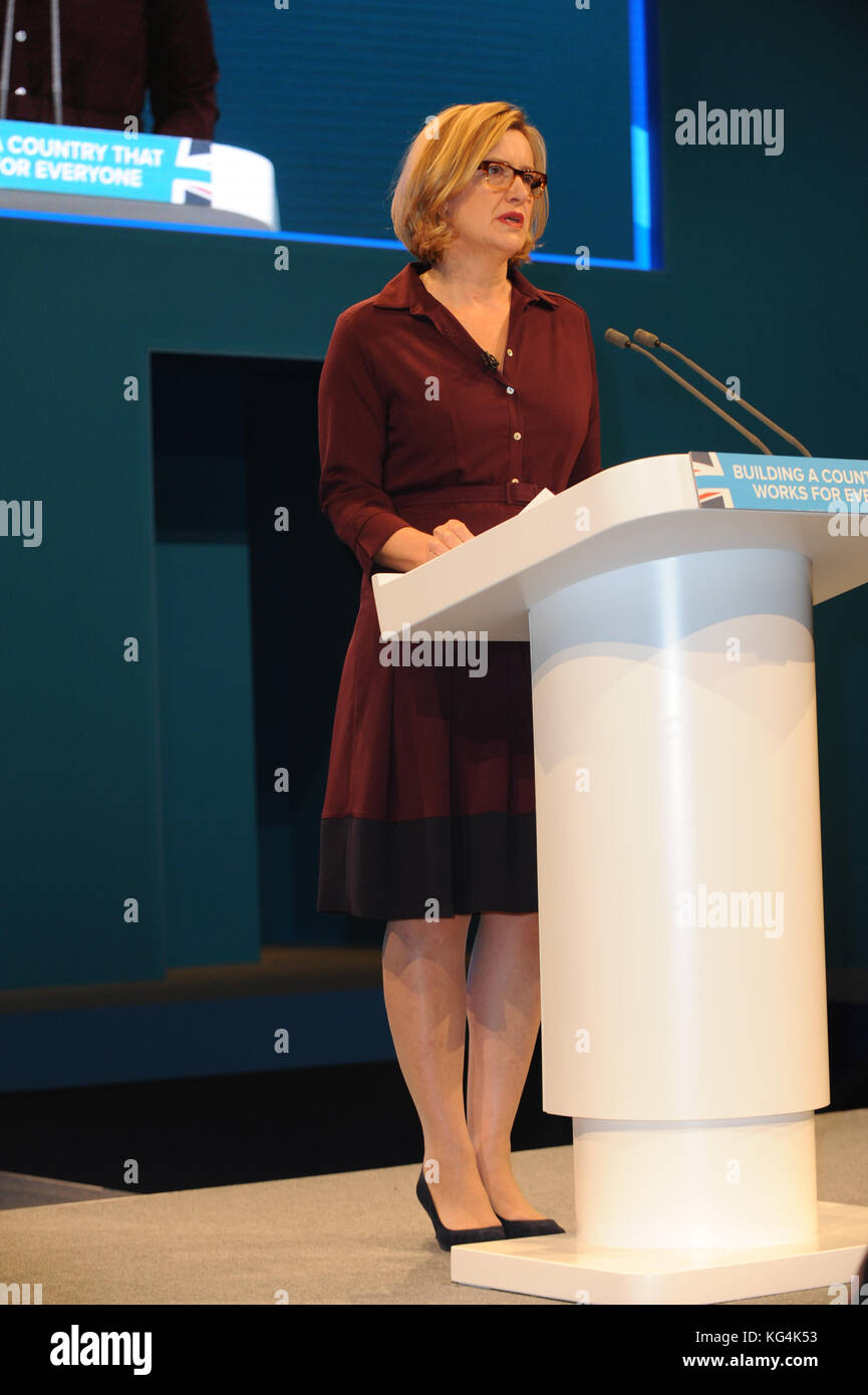Conservative Party Conference - Day 3 Featuring: Amber Rudd Where ...