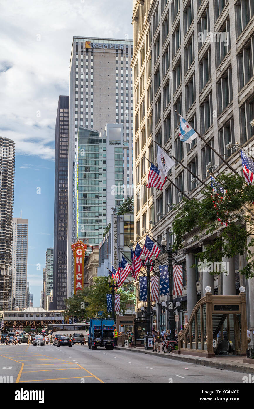 Streets of Downtown Chicago, Illinois
