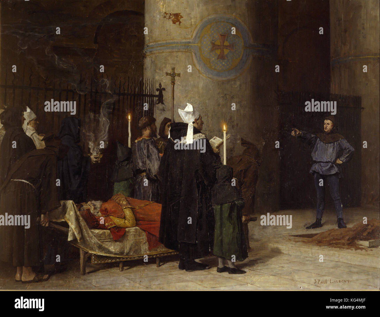 JeanPaul Laurens Funeral of William the Conqueror 1876 Stock Photo