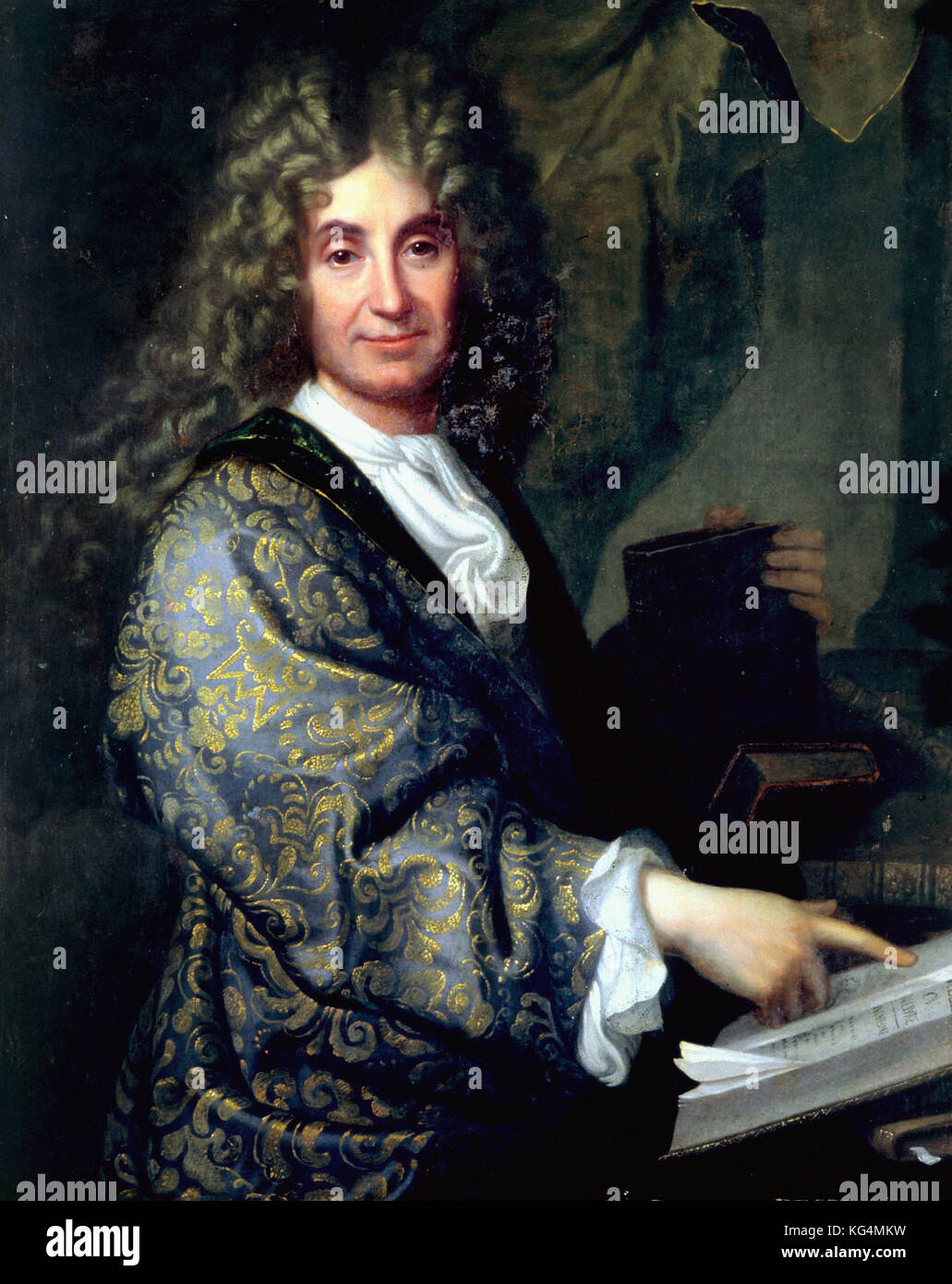 Jean-Baptiste Santerre - Portrait of Nicolas Boileau Stock Photo - Alamy