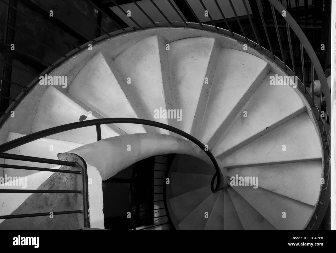 MILAN, ITALY - MAY 10: Spiral staircase inside 10 Corso Como public space  in Milan, on May 10 2014 Stock Photo
