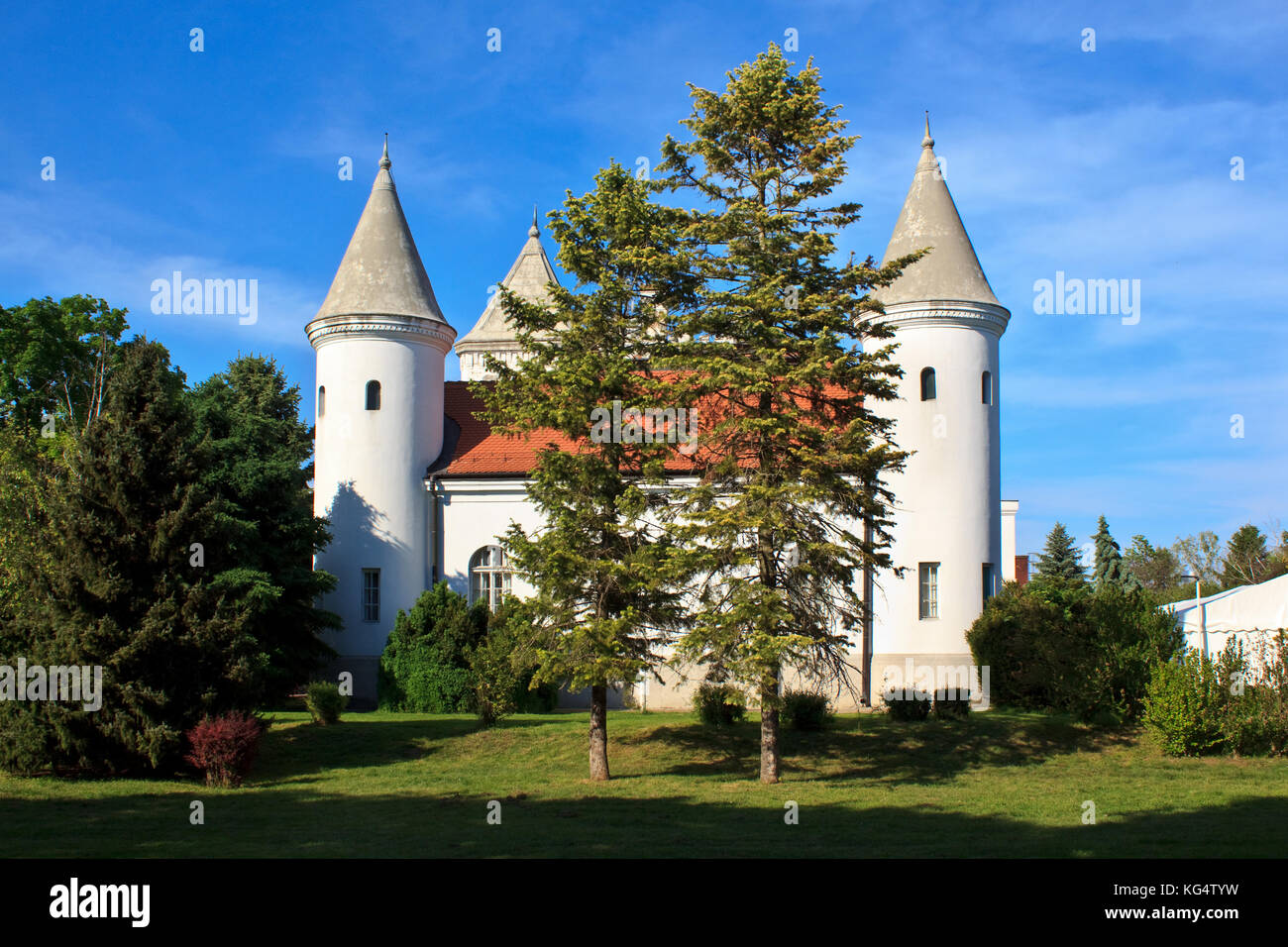 Fantast Castle in Becej Stock Photo