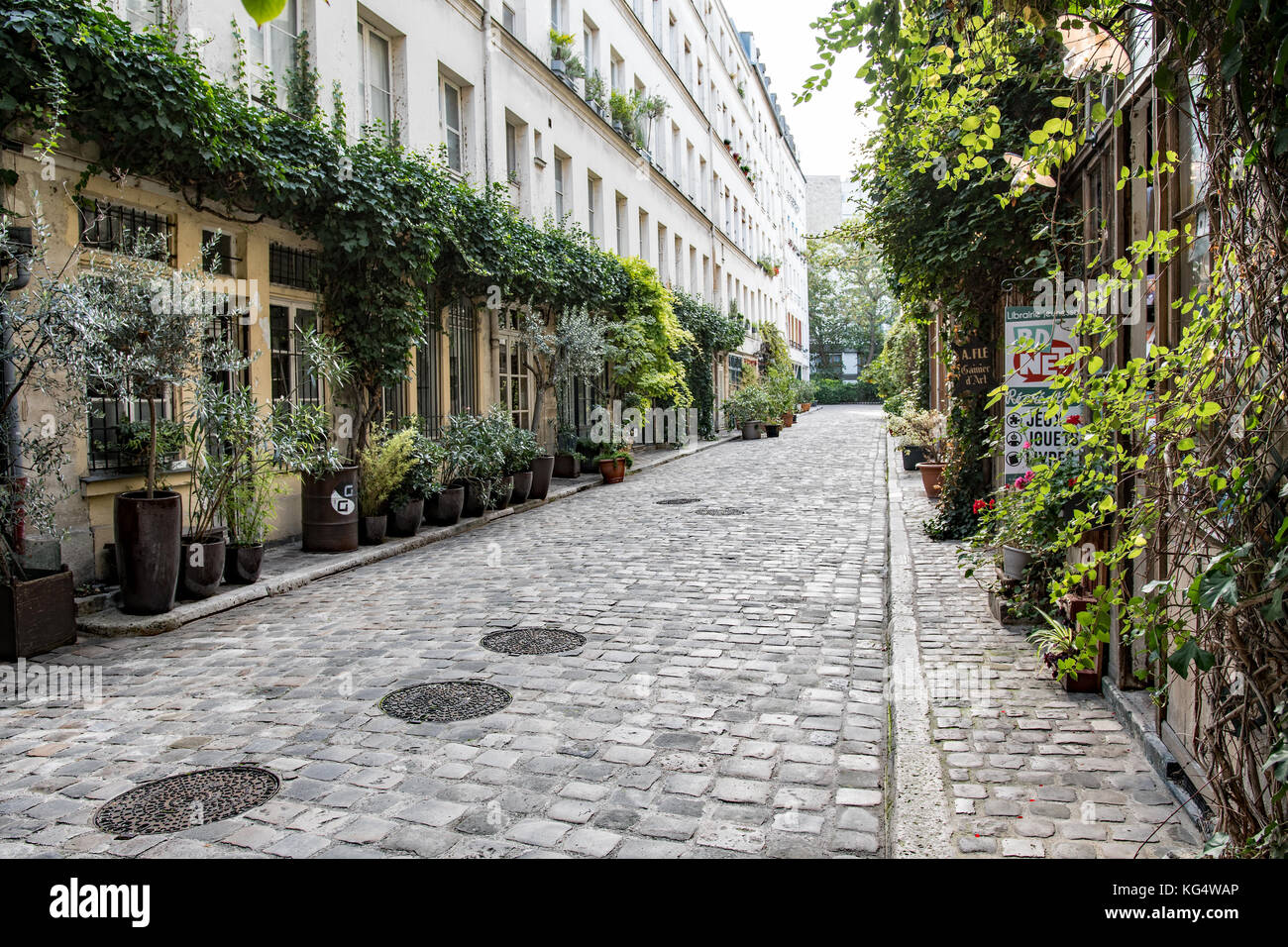 Old charming street Stock Photo