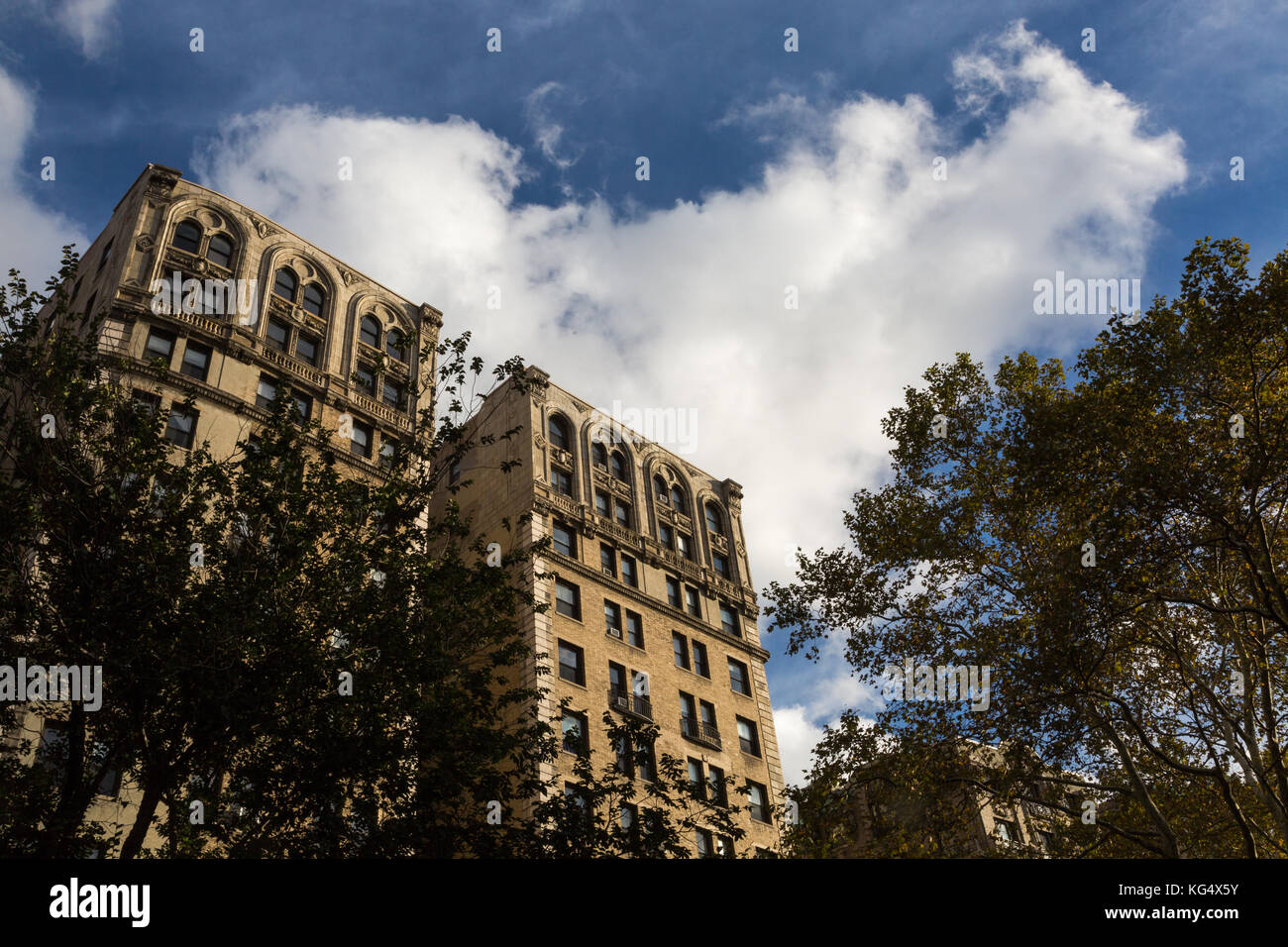 Apartment building at Riverside Drive and 157th Street in New York City. Stock Photo