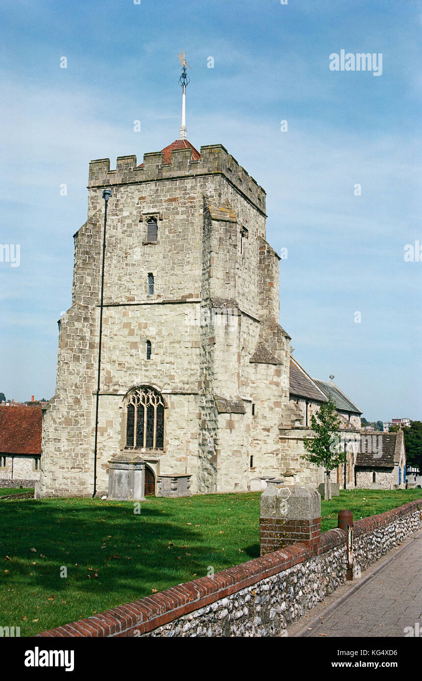 St Mary's Church, Eastbourne, East Sussex, UK, in the Old Town Stock