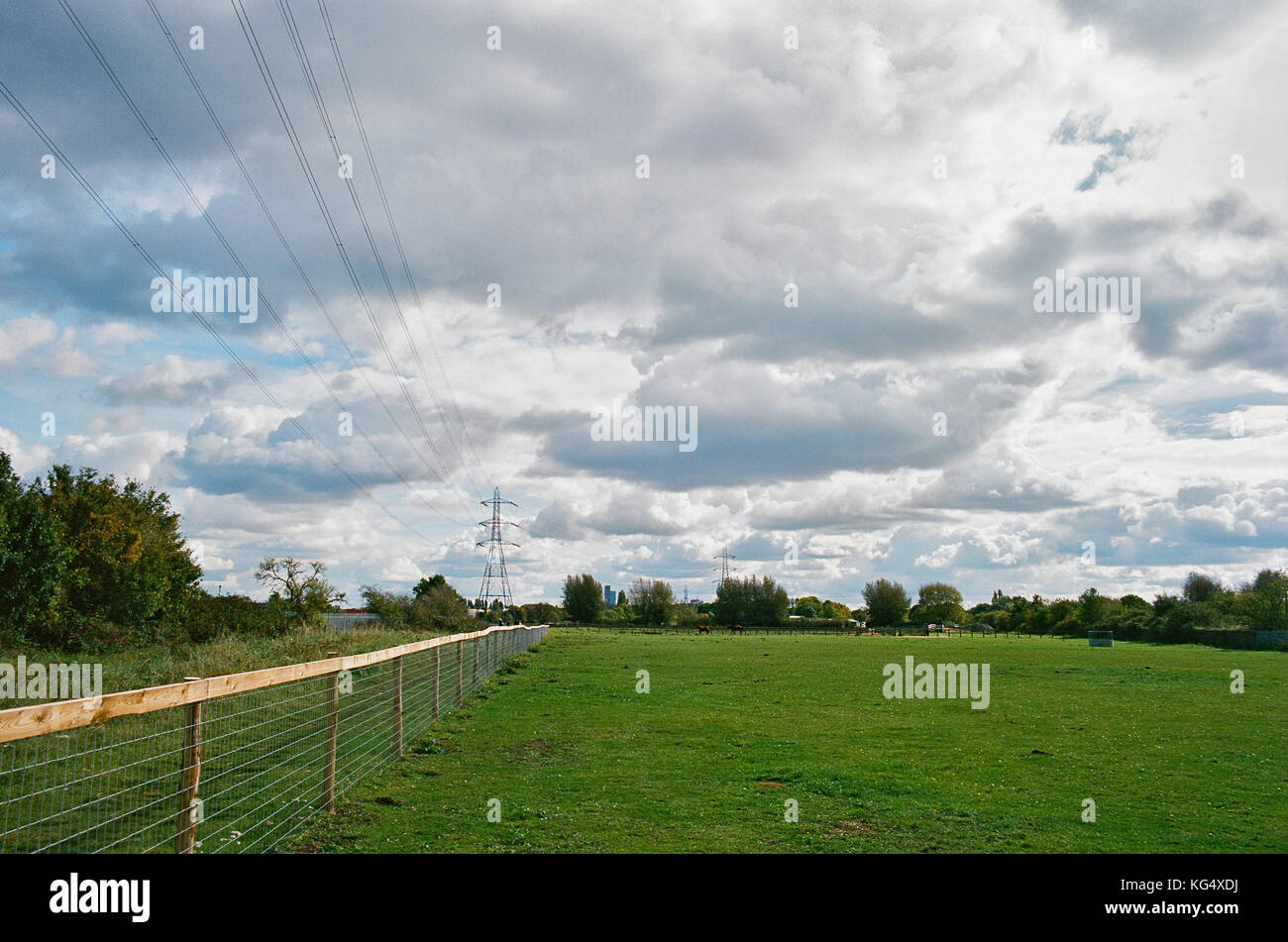 Walthamstow Marshes, North London UK Stock Photo