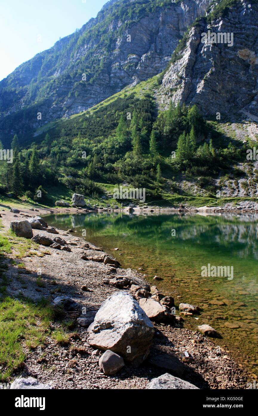 Krn lake in Bohinj, Slovenia Stock Photo