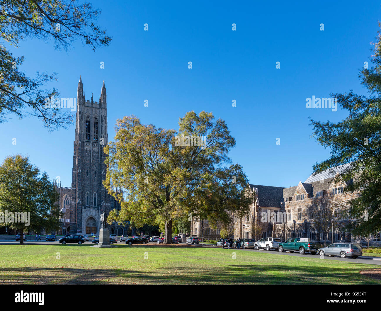 Duke University Chapel, Duke University, Durham, North Carolina, USA. Stock Photo