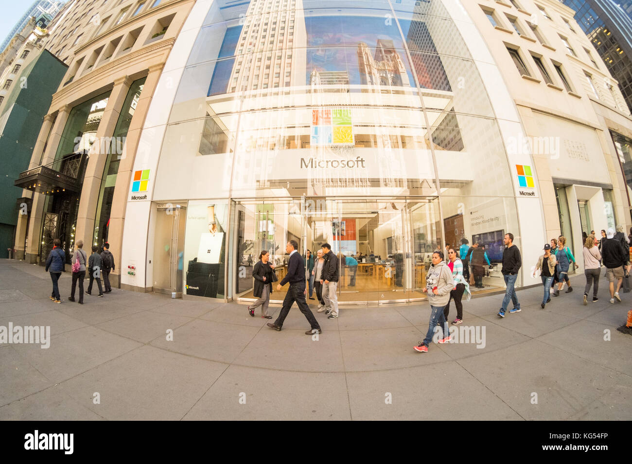 Microsoft flagship computer store, Fifth Avenue, Manhattan, New York