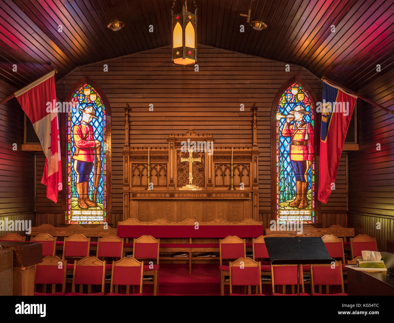 Chapel, RCMP Training Depot, Regina, Saskatchewan, Canada Stock Photo
