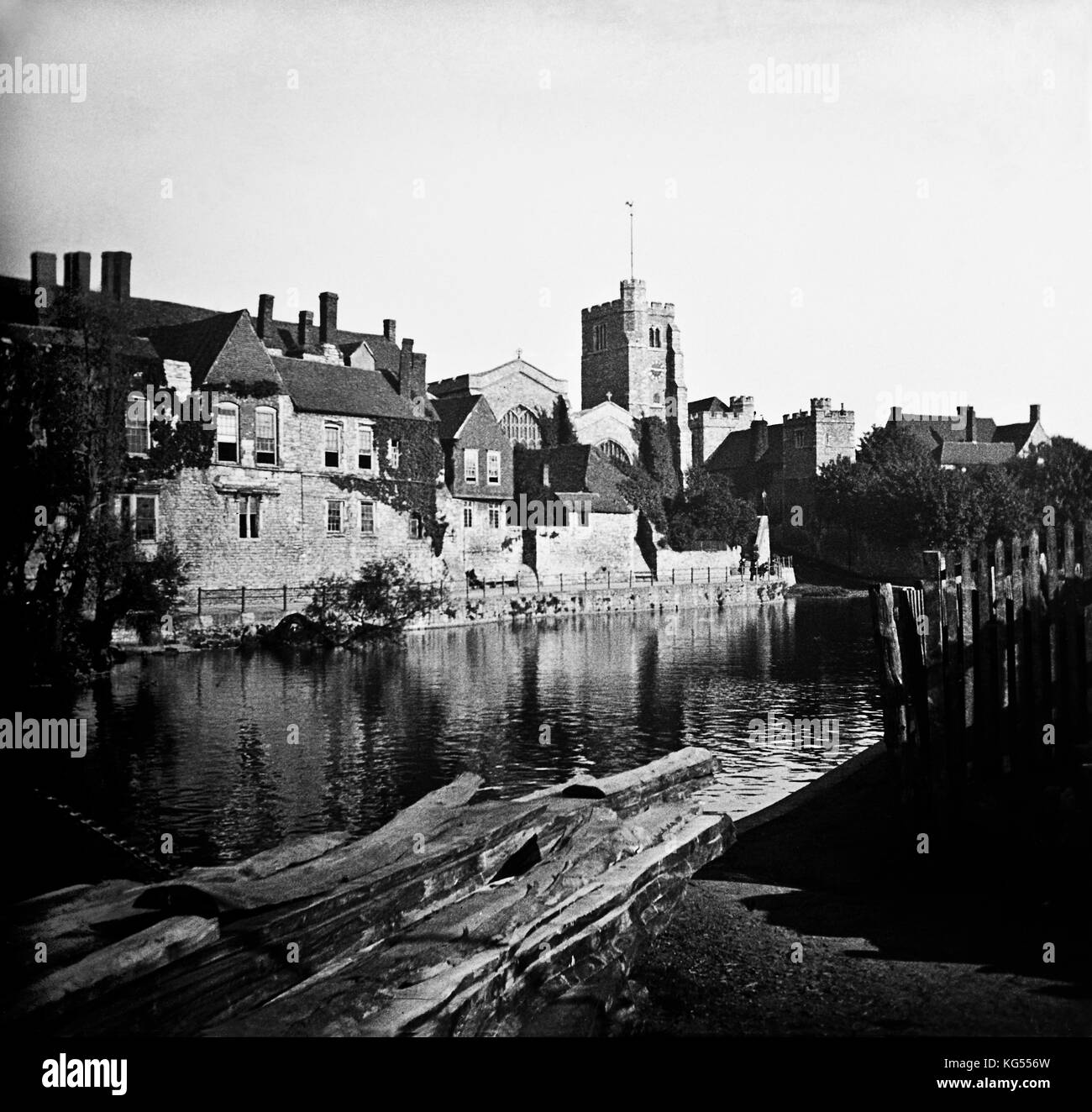 Kent village and towns, photographs from another century in 1900 Stock Photo