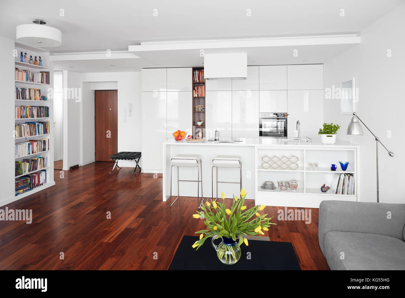 Kitchen Studio Modern Luxury Hotel Room Stock Photos