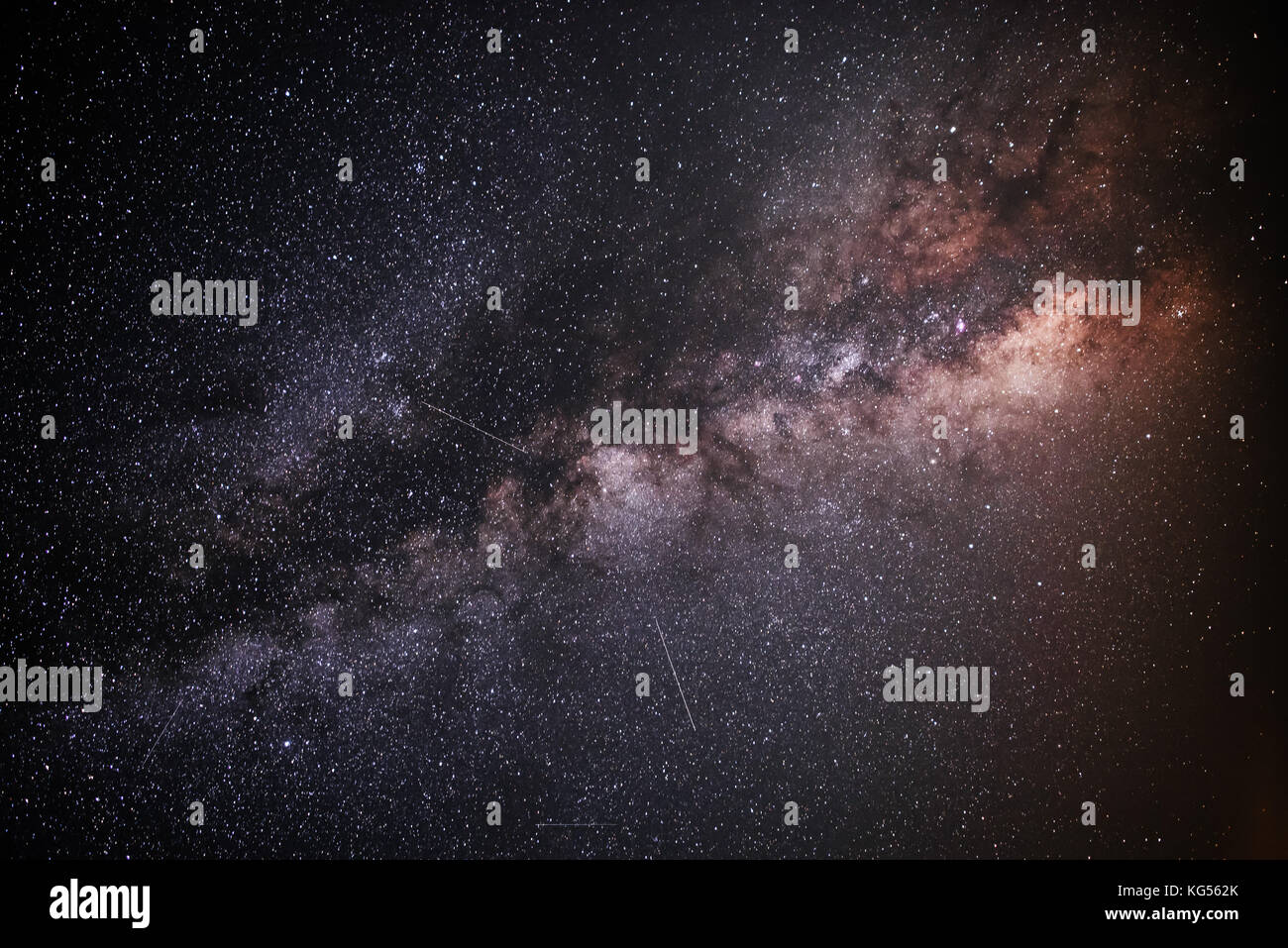 Background of starry night sky with the Milky Way Stock Photo - Alamy