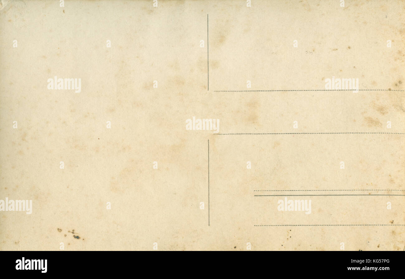 Vintage blank postcard. Old background with copy space Stock Photo - Alamy