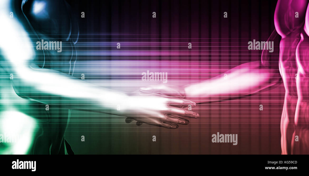 System Integration Concept of Two Business Partners Stock Photo - Alamy