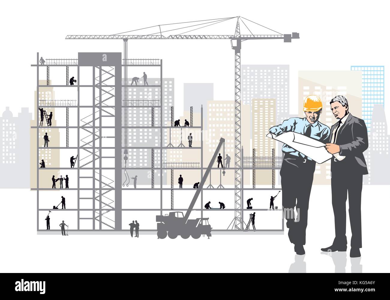 Construction planning Stock Vector Images - Alamy