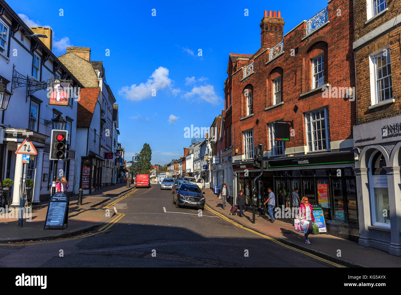 Market town of stortford, hertfordshire, england. uk, gb