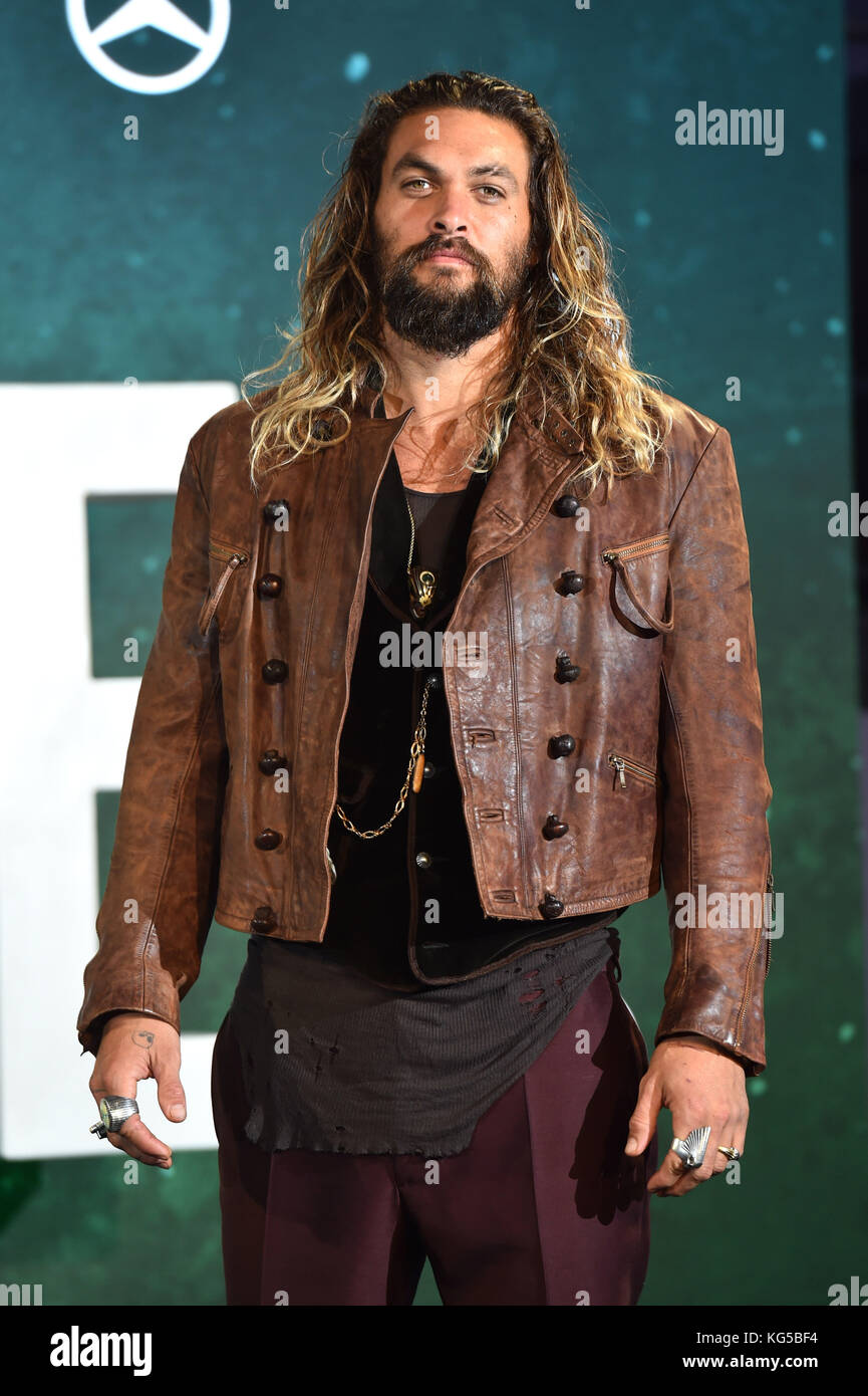 Jason Momoa Attending A Photocall For The Film Justice League At The