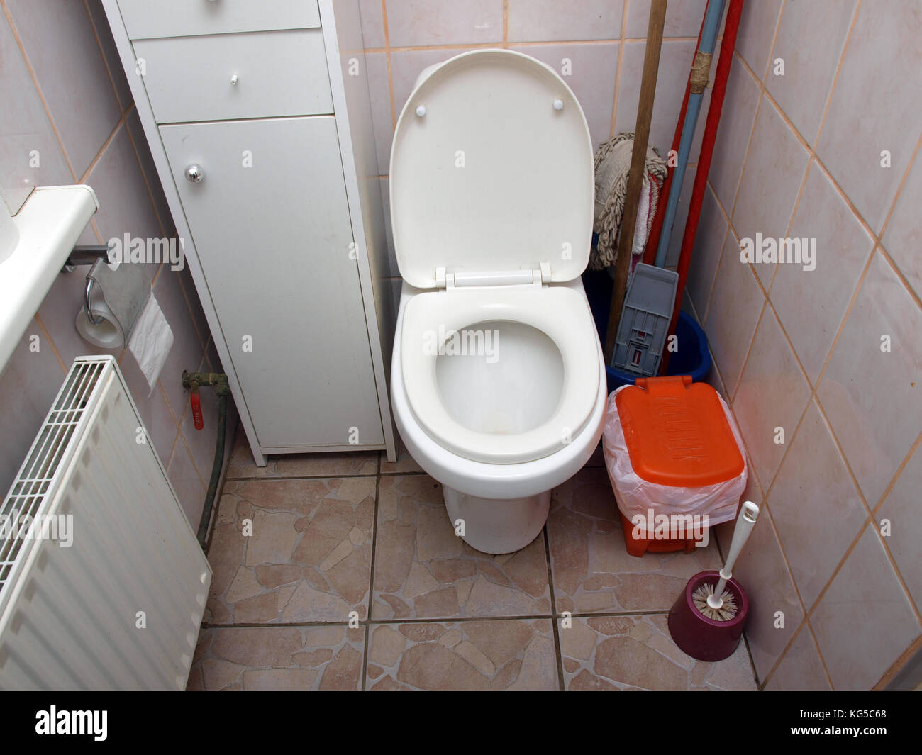 Water closet toilet bowl with open lid Stock Photo Alamy